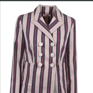 TORY BURCH Striped Chester Blazer Size 0 - NWT